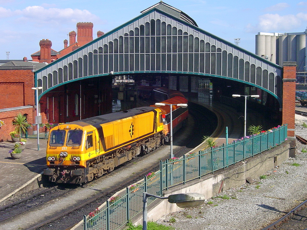 Irish Rail Intercity train departing Cork for Dublin The GreatRails North American Railroad