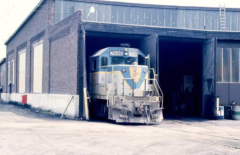 D H Emd At The D H Roundhouse Mechanicville N Y The