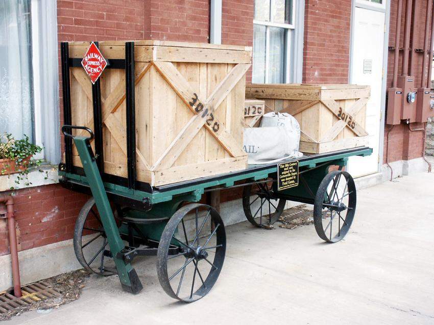 Original W&A Railroad Baggage Cart The GreatRails North American