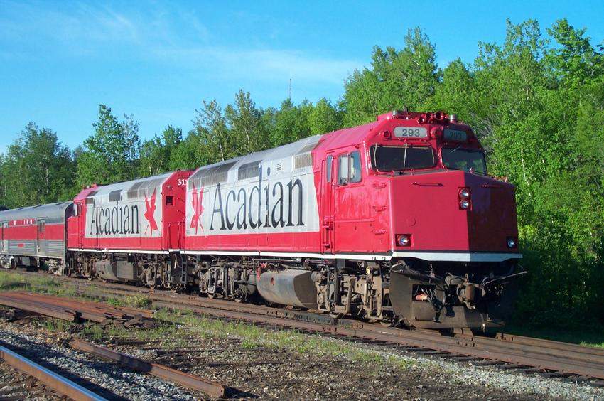 Acadian Passenger Train at Greenville Jct, Maine The GreatRails North