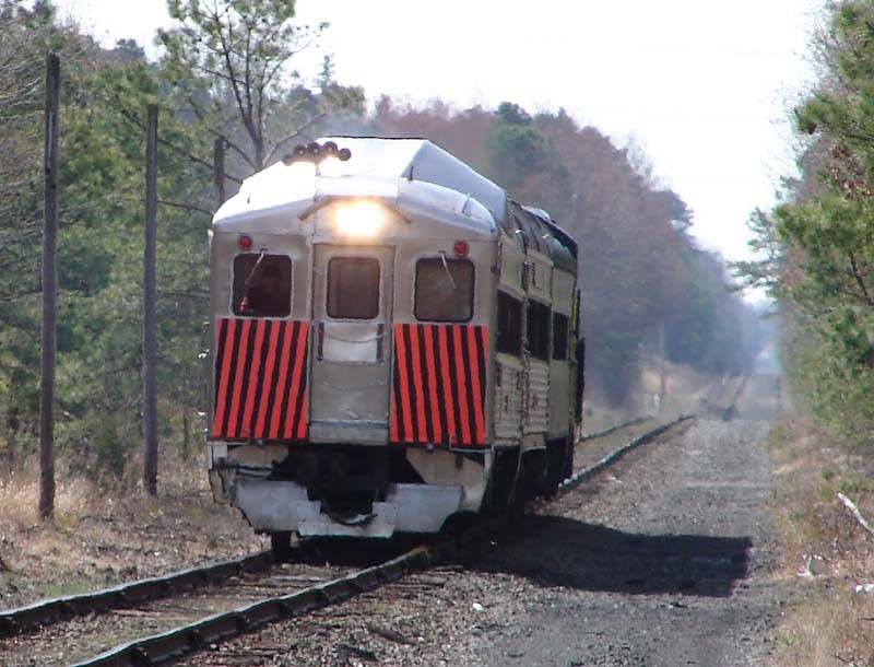 Cape May Seashore Lines Saturday Train Pullin into Richland, NJ The