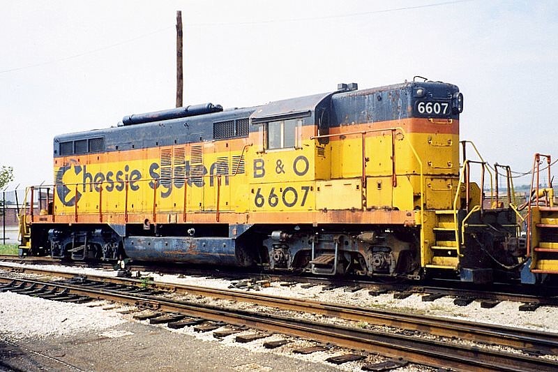 Chessie System: B&O #6607: The GreatRails North American Railroad Photo ...