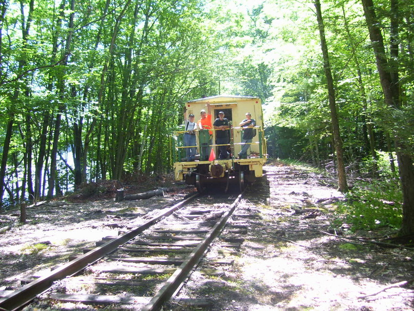 CMRR Worktrain WX1 at Cold Brook Station The GreatRails North