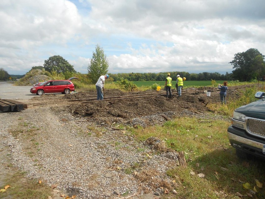 Spiking Ties at Route 209 The GreatRails North American Railroad Photo