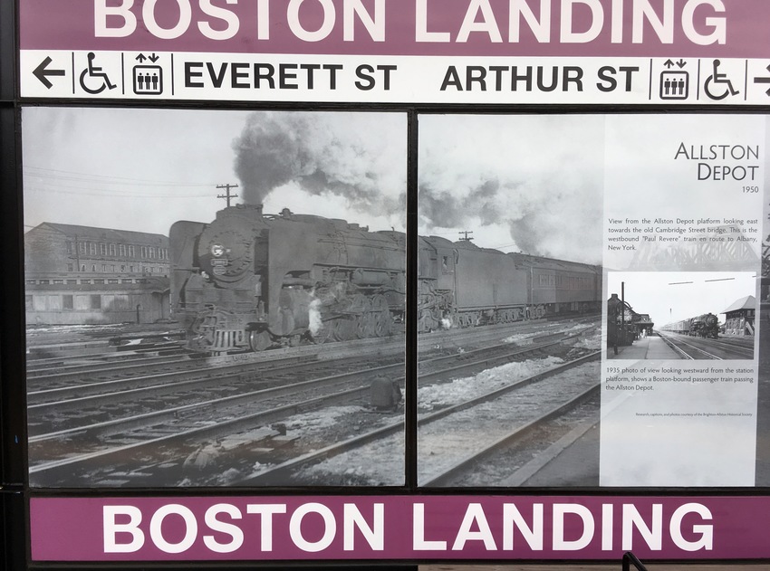Boston Landing T station murals The GreatRails North American Railroad