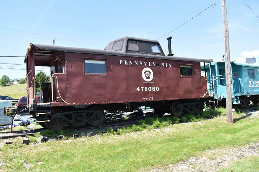 Pennsylvania RR caboose on display The GreatRails North American