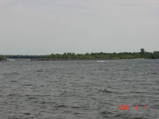 Trestle over lake Champlain Alburg to Rouses Point: The GreatRails ...