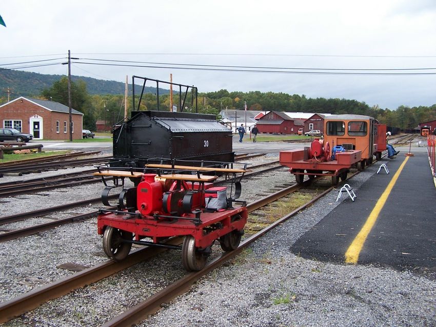 Lineup of Speeders: The GreatRails North American Railroad Photo Archive