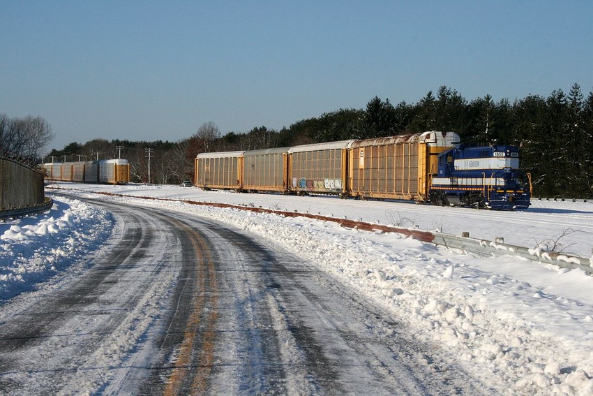 Loaded auto racks: The GreatRails North American Railroad Photo Archive