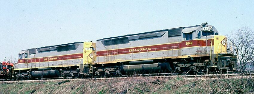 Erie Lackawanna eb freight west of Owego - 1: The GreatRails North ...